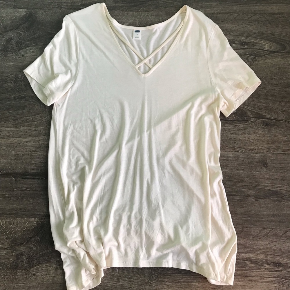 Cream t shirt